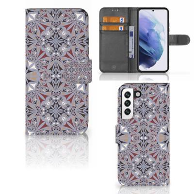 Samsung Galaxy S22 | Bookcase | Flower Tiles
