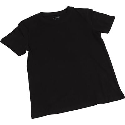 Creativ Company T-shirts, b: 42 cm, afm 9-11 jaar, ronde hals, 145 gr, zwart, 1 stuk