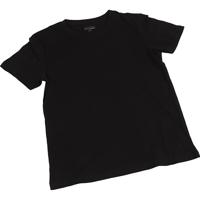 Creativ Company T-shirts, b: 42 cm, afm 9-11 jaar, ronde hals, 145 gr, zwart, 1 stuk - thumbnail