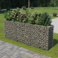 Gabion plantenbak verhoogd 270x50x100 cm gegalvaniseerd staal - thumbnail