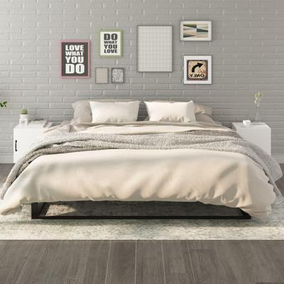 Nachtkastjes 2 st bewerkt hout wit Nachtkastjes 2 st bewerkt hout wit