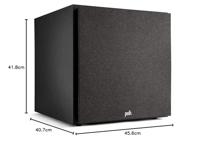 Polk: Monitor XT12 subwoofer - zwart - thumbnail