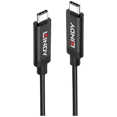 LINDY USB-kabel USB 3.2 Gen2 (USB 3.1 Gen2) USB-C stekker, USB-C stekker 5.00 m Zwart 43308 - thumbnail