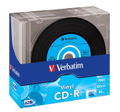 Verbatim CD-R 700 MB Vinyl blanco cd's