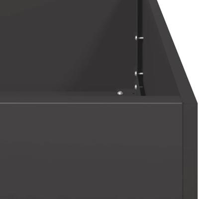 Plantenbak 360x40x40 cm koudgewalst staal zwart Plantenbak 360x40x40 cm koudgewalst staal zwart