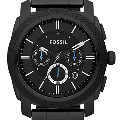 Fossil FS4552 Horloge Machine Chronograaf staal zwart 45 mm Fossil FS4552 Horloge Machine Chronograaf staal zwart 45 mm