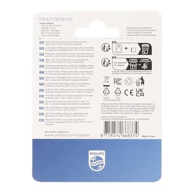 Philips FM32FD85B USB flash drive 32 GB USB Type-A 2.0 Wit Philips FM32FD85B USB flash drive 32 GB USB Type-A 2.0 Wit