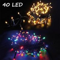 LED Kerstverlichting Warm Wit & RGB - 8,9M - 40 Leds - App - IP44 - thumbnail