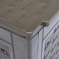 Compostbak 300 L 60x60x83 cm kunststof rattan bruin - thumbnail