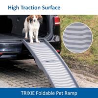 TRIXIE LOOPPLANK 3 VOUDIG INKLAPBAAR GRIJS - thumbnail