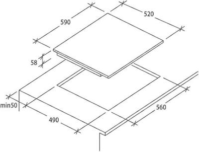 Inductiekookplaat Candy 60 cm