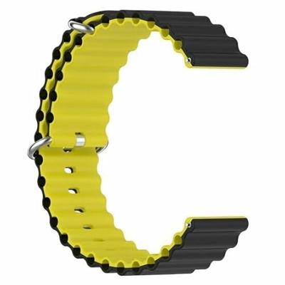 Ocean Style bandje - Zwart / geel - Xiaomi Redmi Watch 5 Active / Redmi Watch 5 Lite