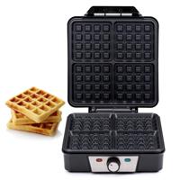 Alpina wafelijzer brusselse wafels antiaanbaklaag 4 wafels 1200w - thumbnail