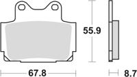 TRW remblokken "mcb 541 brake pad mcb 541 sh sintered metal - thumbnail