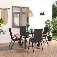 5-delige Tuinset zwart en bruin - thumbnail