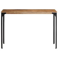 Wandtafel 110x35x76 cm massief mangohout en ijzer bruin - thumbnail