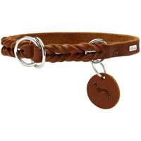 HUNTER Hondenhalsband Solid Education, cognac, Maat: L-XL - thumbnail