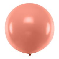 Ballon jumbo rosé - koper 90cm - thumbnail