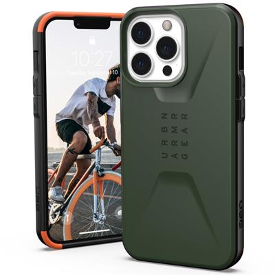 UAG - Civilian backcover hoes - iPhone 13 Pro - Groen + Lunso Tempered Glass UAG - Civilian backcover hoes - iPhone 13 Pro - Groen + Lunso Tempered Glass
