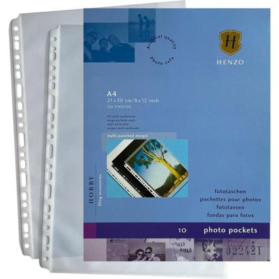 Henzo 10 Fototassen A4 transparant 230x297