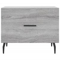 Salontafels 2 st 50x50x40 cm bewerkt hout grijs sonoma eiken - thumbnail
