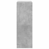 Dressoir met LED 72x34x100 cm bewerkt hout betongrijs - thumbnail