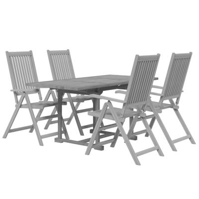 5-delige Tuinset massief acaciahout