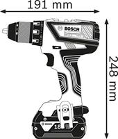Bosch Professional GSR 18V-28 Accu-schroefboormachine 18 V 2 snelheden Incl. 2 accus, Incl. koffer - thumbnail