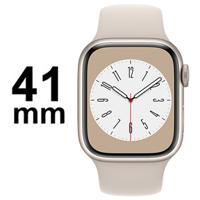 Refurbished Apple Watch Series 8 GPS 41 mm Sterrenlicht Licht gebruikt - thumbnail