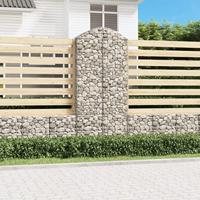 Schanskorf gewelfd 100x50x220/240 cm gegalvaniseerd ijzer - thumbnail