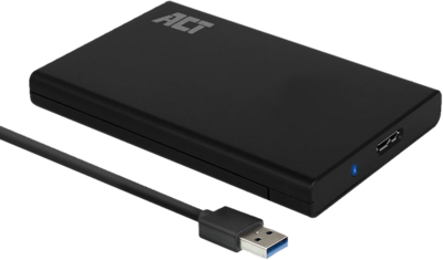 ACT 2,5 inch SATA harde schijf behuizing, schroefloos, USB 3.2 Gen1