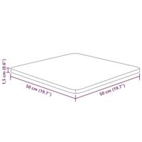 Tafelblad vierkant 50x50x1,5cm behandeld eiken donkerbruin - thumbnail