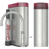 Quooker Classic Fusion Round Keukenkraan Set - Kokend Warm- en Koud Water - RVS - Inclusief PRO3 Reservoir & CUBE - Direct Gekoeld Bruisend Water - thumbnail