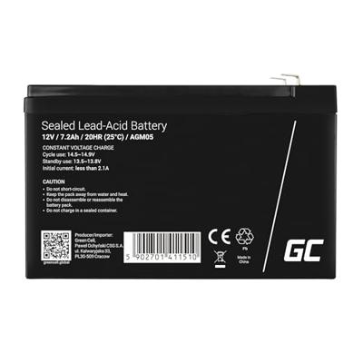 Green Cell AGM05 UPS-accu Sealed Lead Acid (VRLA) 12 V 7,2 Ah - thumbnail