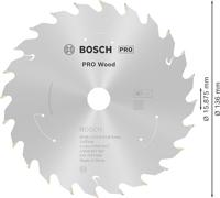Bosch Accessories Bosch Power Tools 2608837667 Hardmetaal-cirkelzaagblad 136 x 15.875 mm Aantal tanden: 24 1 stuk(s) - thumbnail