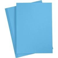 Creativ Company Gekleurd karton, a4, vel 210x297 mm, 180 gr, blauw, 20 vel/ 1 doos - thumbnail
