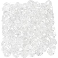 Creativ Company Facet kralen, afm 3x4 mm, gatgrootte 0,8 mm, kristal, 100 stuk/ 1 doos - thumbnail
