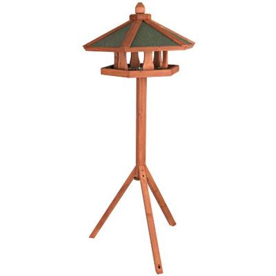TRIXIE NATURA VOEDERHUIS MET STANDAARD BRUIN 65X65X46 CM / 145 CM