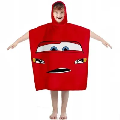 Cars Poncho - 55 x 100 cm - Katoen