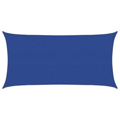 VidaXL Zonnezeil 160 g/m² 2x4 m hdpe blauw