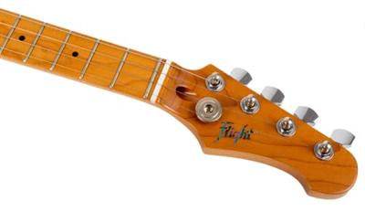 Flight Rock Series Pathfinder Tenor Transparent Blue elektrische solid body ukelele met gigbag - thumbnail