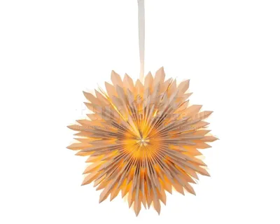 Sneeuwvlok Lamp Papier Beige 50cm Sneeuwvlok Lamp Papier Beige 50cm