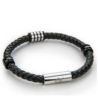 Monomen Men's Genuine Nappa Leather Bracelet MM10828SB Monomen Men's Genuine Nappa Leather Bracelet MM10828SB