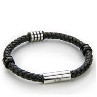Monomen Men's Genuine Nappa Leather Bracelet MM10828SB - thumbnail