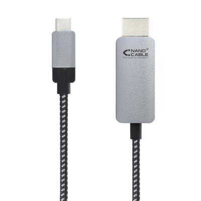 Kabel USB-C naar HDMI NANOCABLE 10.15.5102 1,8 m Zwart Kabel USB-C naar HDMI NANOCABLE 10.15.5102 1,8 m Zwart