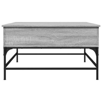 Salontafel 80x80x45 cm bewerkt hout en metaal grijs sonoma Salontafel 80x80x45 cm bewerkt hout en metaal grijs sonoma