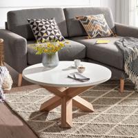 Kave Home Salontafel 'Lotus' 65cm, kleur Wit - thumbnail