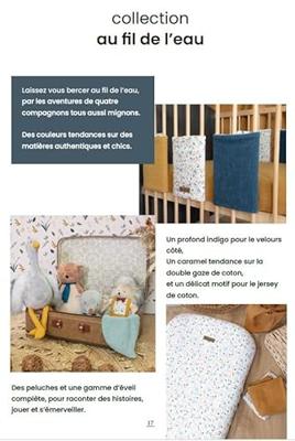 Slaapzak - DOMIVA - AU FIL DE L'EAU - 0-6 maanden - 70 cm - Karamel