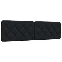 Bedframe zonder matras stof zwart 180x200 cm - thumbnail