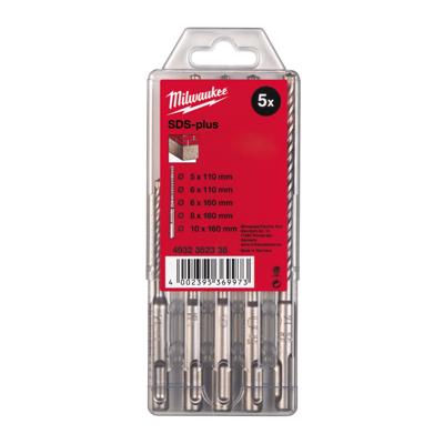 Milwaukee Accessoires Set SDS-plus hamerboren in kunststof cassette (5-delig) NEW MS2 - 4932352338